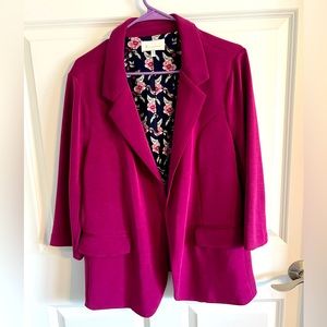 NWOT Skies are Blue Burgundy Blazer